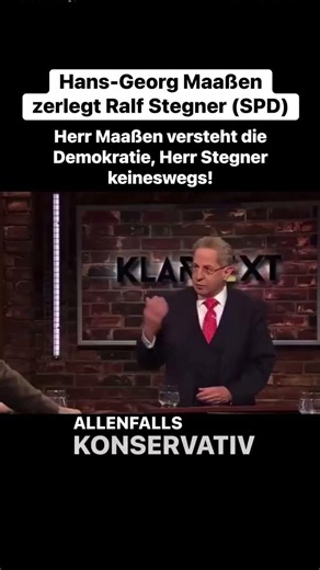Hans-Georg Maaßen tears apart SPD man Ralf Stegner #germanpolitics #politics #democracy #government