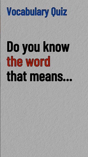 Can You Guess This Word? 🧠 #WordQuiz #LearnEnglish #VocabularyTest