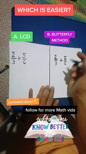 Solving Fraction: LCD vs Butterfly Method