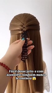Comenta: QUERO e receba o link desse acessório maravilhoso no direct 😉! Dica de milhões gastando centavos 🤩! Já salva aí pra não esquecer! #fernandatanaka #tutorial #acessoriosdecabelo #braidideas #penteadofacil #dicadodia #hairbeauty #hairstyle | Fernanda Tanaka Coiffeur