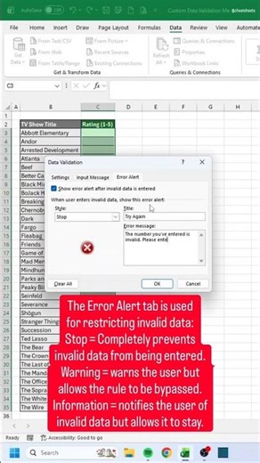Excel Table #excel #cs #ytshorts #youtubeshorts #computer