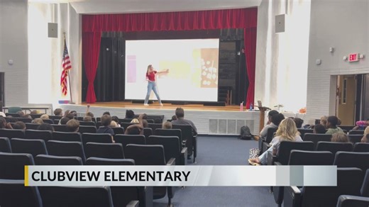 Meteorologist Kaylee Barbee visits Clubview Elementary
