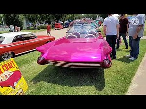 Vintage Kustom Cars + Pinup Girls! 2021 Salina Kansas KKOA Leadsled Show - Vintage trucks, hot rods!