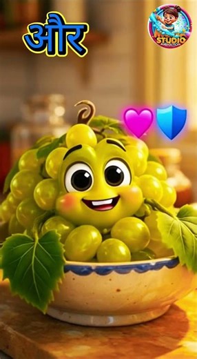 G for Grapes – Chhota Fruit, Bade Health Benefits | Kids Healthy Fruits Story