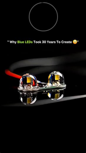 science and technology on Instagram: "Blue LEDs may look simple today, but their creation was a 30-year struggle that pushed materials science, physics, and engineering to the limit. Unlike red and green LEDs, which were developed in the 1960s, blue light required semiconductors with a much wider band gap—meaning the material had to handle higher energy electrons to emit shorter-wavelength blue photons. Early attempts failed because the materials either couldn’t form high-quality crystals or cou
