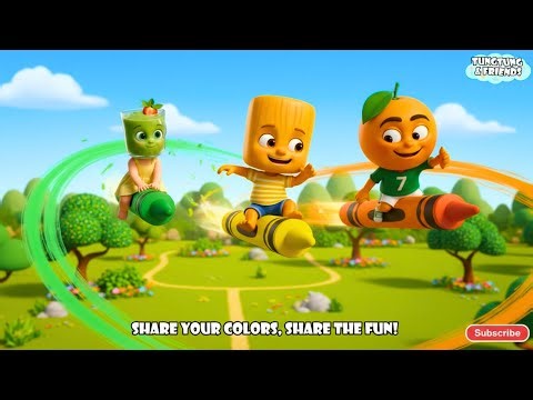 When Three Friends Share Their Colors, a Gray Drawing Becomes Full of Life