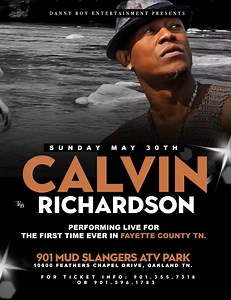 Calvin Richardson will be preforming live for the FIRST TIME in...