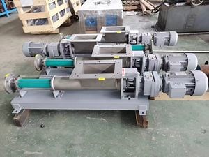 [Hot Item] Hopper Screw Pump for Highly Thick Liquid, Auger Feed, Non-Clogging, High Volumetric Efficiency, Long Delivery Distance