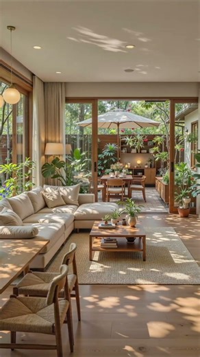 Open and sunlit, this setup offers a natural, cozy retreat ideal for indoor
