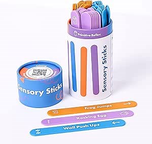 Harkla Sensory Sticks – 60 Sensory Activities to Help Kids Relax and Refocus | Easy-to-Use Brain Break Kit | Science Backed - Occupational Therapist Approved
