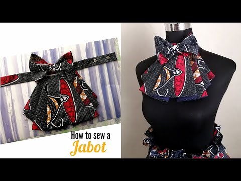 DIY- How to Sew Lined Jabot (Updated Tutorial 2020) African Ankara Print