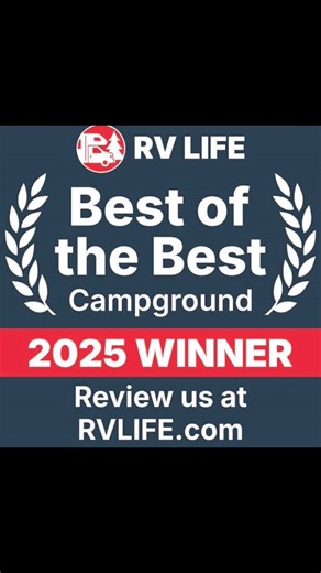 🏆 BIG NEWS! Ragans Family Campground has been awarded the RV LIFE Best of the Best Campground Award 2025 by RV Life — and it’s all thanks to the incredible families who camp with us year after year. This isn’t a random pick — it’s part of an industry-first data-driven recognition program honoring the top 25 % of campgrounds and RV parks in North America, based entirely on real reviews from verified RVers. ￼ We’re honored, grateful, and excited for another year of unforgettable memories! 🌲🔥 @t