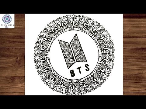 BTS Mandala Art | BTS | Mandala Art | Step by Step | Simple Mandala Art | Mandala art for Beginners
