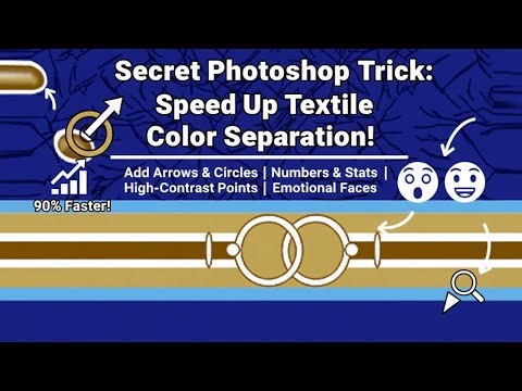 Secret Photoshop Trick: Speed Up Textile Color Separation! ‪@MohsinTextiles‬