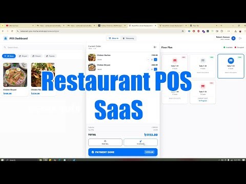 Restaurant POS SaaS Application | Multi-Tenant Role-Based POS System | Full Project Walkthrough