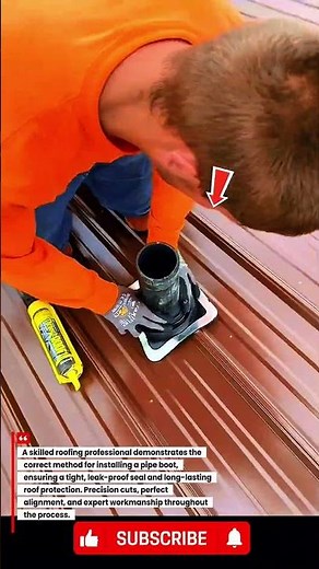 Pro Roofer Installs Pipe Boot the Right Way — Clean and Leak-Proof