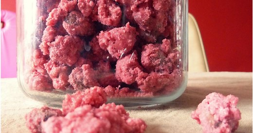 Pralines roses maison