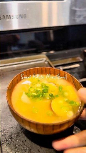 Sweet potato miso soup