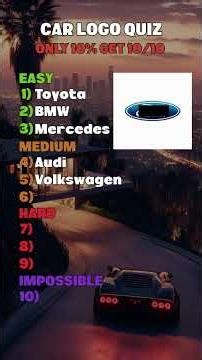 Can you name this car logos? #car #quiz #trivia