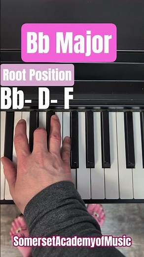 B Flat Major Chord Piano Inversions #pianotutorial #majorchords