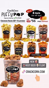 IT’S BACK for a LIMITED TIME! 🤩 The nostalgic 🍦🟤 Root Beer Float flavor is back at 🍿PUFFY POP! We’re 🍿Puffy Pop, and our puff corn has ✅ No Kernels and ✅ No Hulls — so you get all the flavor without the fuss. And this creamy, old-school soda-shop treat is making its return! 🚨 BACK ✨ Root Beer Float (GF) 🟤🍦 Classic root beer flavor with that smooth vanilla ice cream finish ⏳ Limited Time Only It’s part of our epic collection — now 18 amazing flavors strong: 🧈 The Original (GF) 🍮 Sea Sal