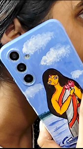 Draw with mobile cover 😍 Artist : Pousali_Malik #craft #amazingfacts #drawing #painting #maadurgadrawing #craftideas #art #mobilebackcoverpainting #drawingtutorial #drawinghacks #Respect | Ashis Malik