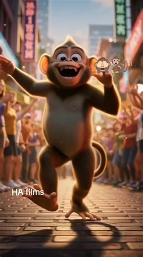 Funny Monkey Dance 😂 | Dodi Dodi Dum Dum Monkey Dance Challenge 🐵 #cartoonmonky #viralvideo