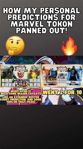 How My Predictions For The Launch Roster Panned Out! #shorts #marveltokonfightingsouls