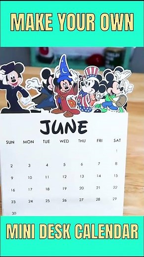 Custom DIY Mini Stackable Desk Calendar with Cricut print then cut #cricut #cricuttutorials