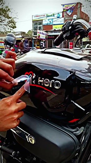 Hero splendor New stickers install ❣️#youtubeshorts #viralvideo #splendormodified #bikelovers