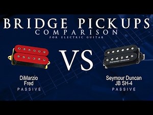 DiMarzio FRED vs Seymour Duncan JB SH-4 - Passive Bridge Guitar Pickup Comparison Tone Demo
