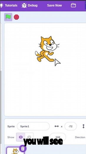 How to make your character always follow your mouse in scratch! #scratch #msscratch #programming