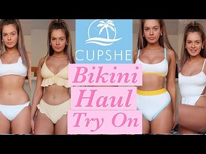 BIKINI TRY ON HAUL 2020! - Cupshe Blue!👀💜AD