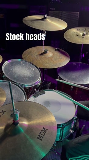 Evans ec2s vs Stock heads pearl crystal beat liquid smoke 🎧