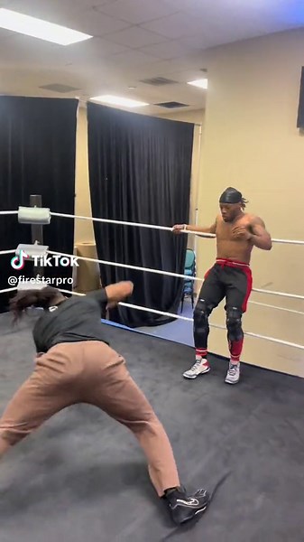 Slumped 😵 Who has the best dropkick in Pro Wrestling? 📍Fire Star Pro Wrestling Training & Performance Center- Greensboro, North Carolina, USA 🇺🇸 LaBron Kozone v Saint Julious #prowrestling #explore #wwe