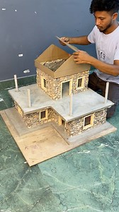 Stone house minutuare DIY #reels #crafts #fbreels #diy #stonehouse | Deep's CRAFT