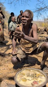 Wow😍😜‼️an olda bushman preparing food for his family #villagelife #africa #bushman | Culture & Safaris Experience