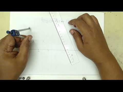 How to draw a 90° angle using a ruler and compass.