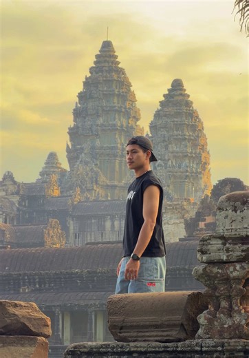 Exploring Angkor Wat at Sunrise