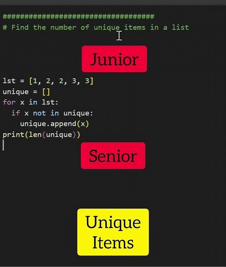 How to work with unique items in Python?