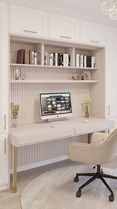 Client: „Am o cameră care n-a decis ce vrea să fie. Eu o văd birou — elegant, liniștit, cu lumină cât pentru idei mari.” _ #interiordesign #designinterior #interiordesignromania #homeoffice #homeofficedesign #beforeafter #beforeandafter #timelessdesign | PCU Architecture - Birou de arhitectura si design interior