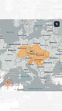 This is the true size of Ukraine on the world map