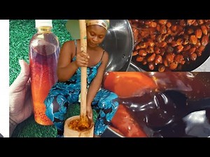 Palm oil ||make palm oil from scratch with a tip from sweet Adjeley