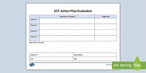 ECT (NQT) Action Plan Evaluation Editable Proforma