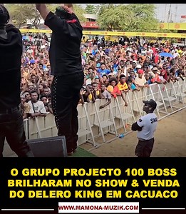 Projecto 100 Boss brilham no show & venda de Delero King na Praia de Cacuaco 🎤🔥 | Mamona Muzik