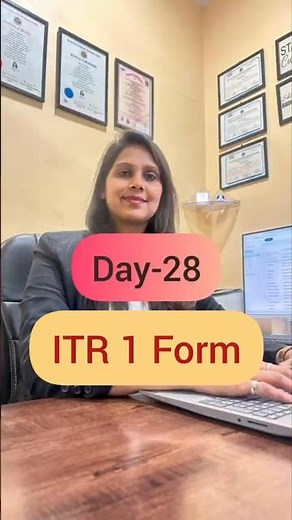 Day-28 ITR 1 Form Explained | Who Can File ITR-1? | Income Tax Return Guide 💰📄 #ITR1 #IncomeTax #tax