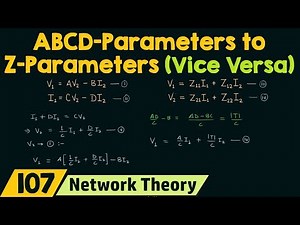 ABCD−Parameters to Z−Parameters Conversion (and vice versa)