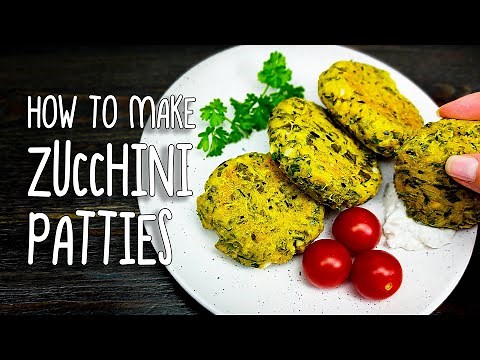 Baked Zucchini Patties with Tofu | Vegan gluten free recipe