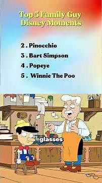 Ranking Funniest Disney Moments In family guy 😂 #familyguy