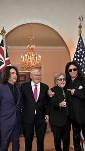 338K views · 7.7K reactions | KISS are icons of American rock. They’ve always had a huge fan base down under (quite a few Embassy staff are members of the KISS Army) and their tours to Australia are stuff of legend. Great to have them with us ahead of their Kennedy Center Honors award and to hear their many, many stories from their many, many years together on the road. | Australia in the United States | Facebook